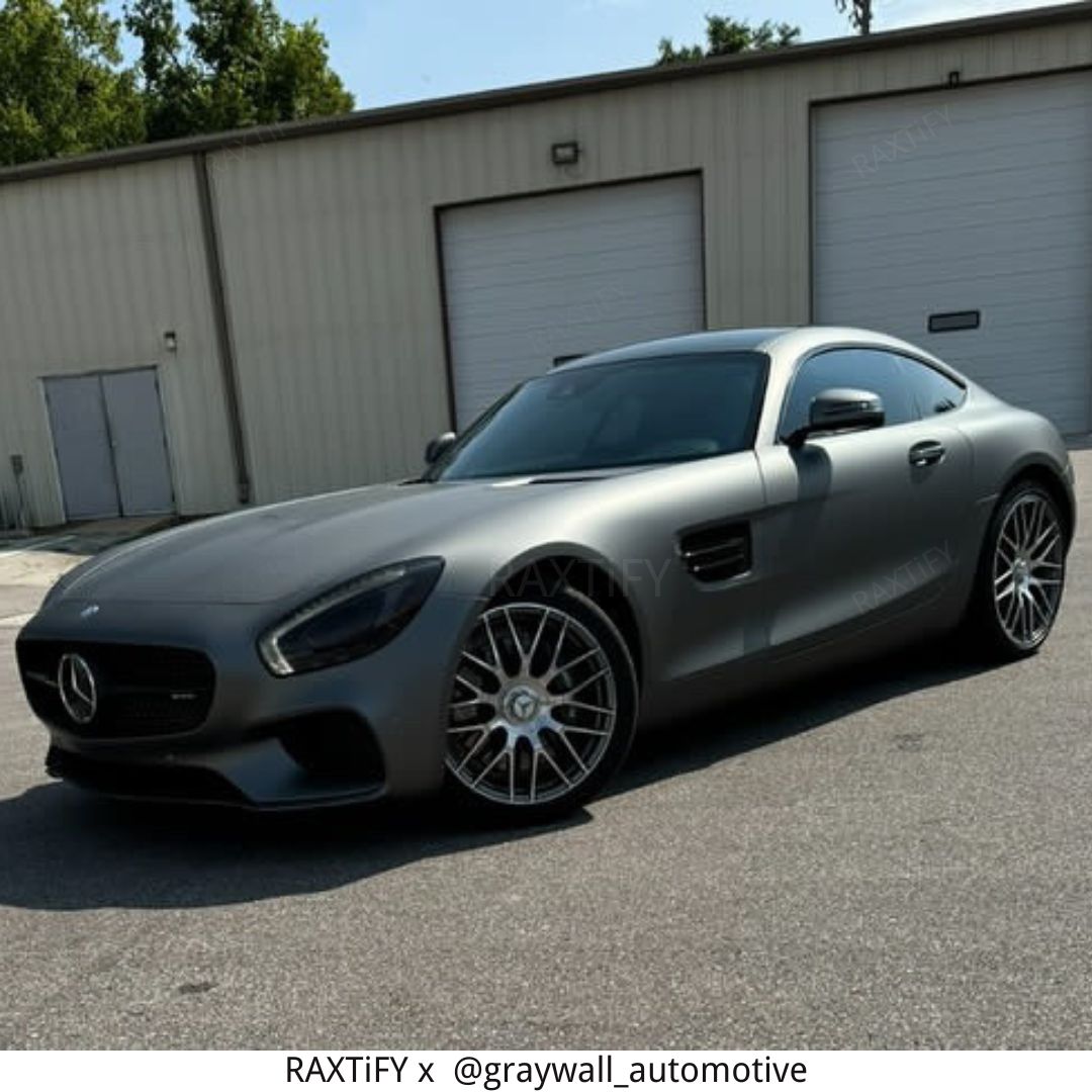 Satin Chrome AMG Grey II Car Wrap