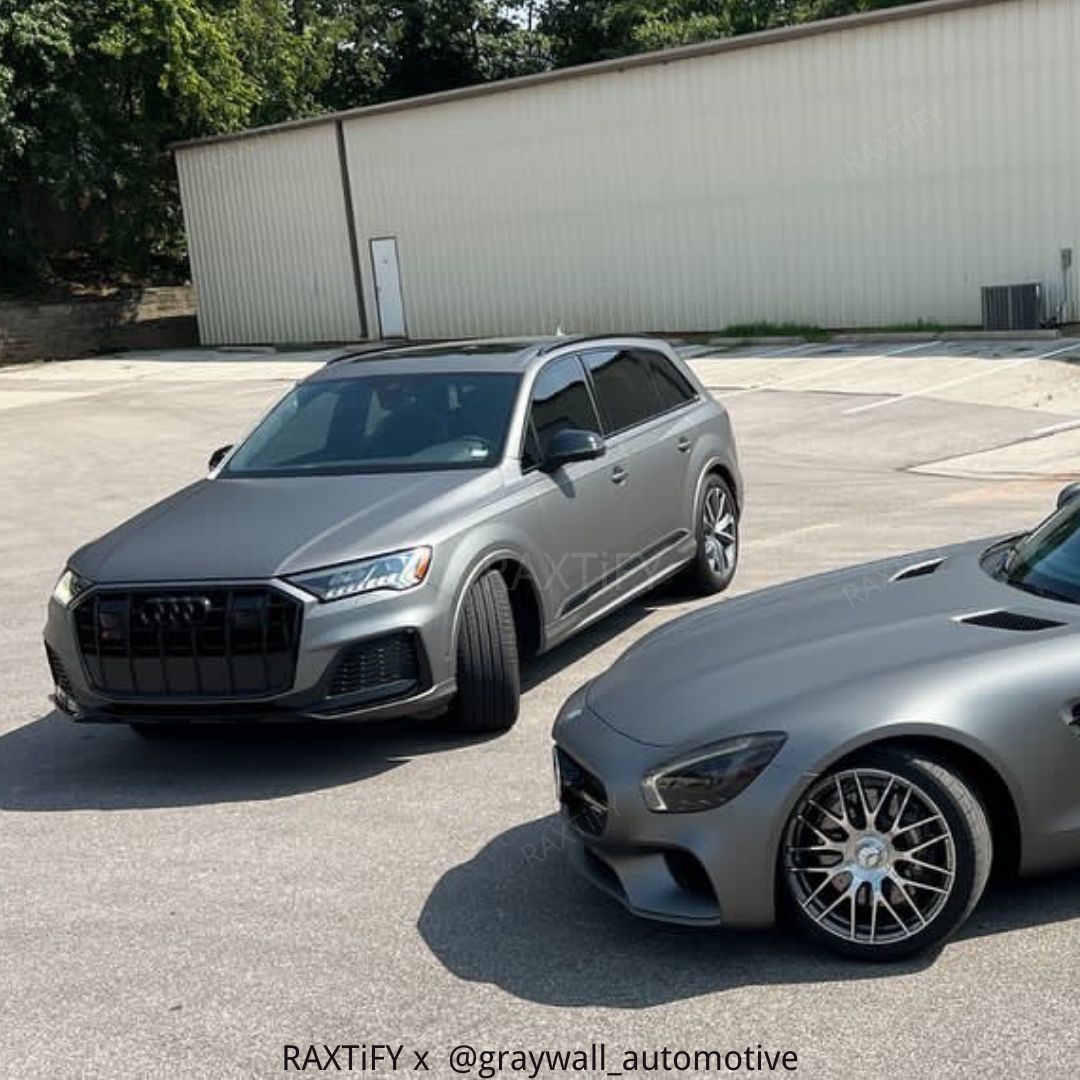 Satin Chrome AMG Grey II Car Wrap