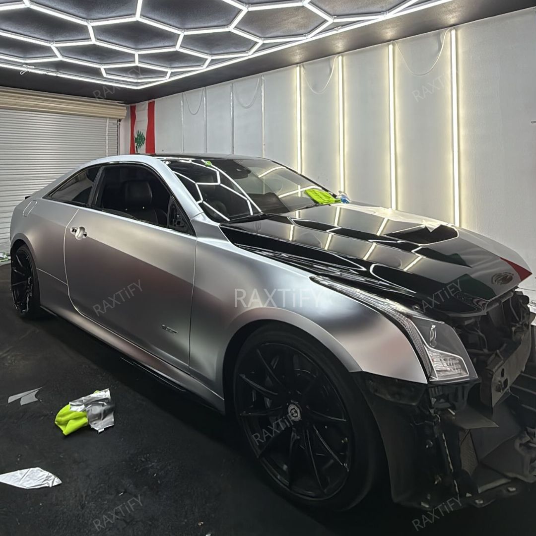 Satin Chrome Alexander Silver Vinyl Wrap
