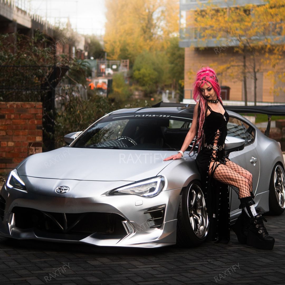 Satin Chrome Alexander Silver Vinyl Wrap on Toyota Color