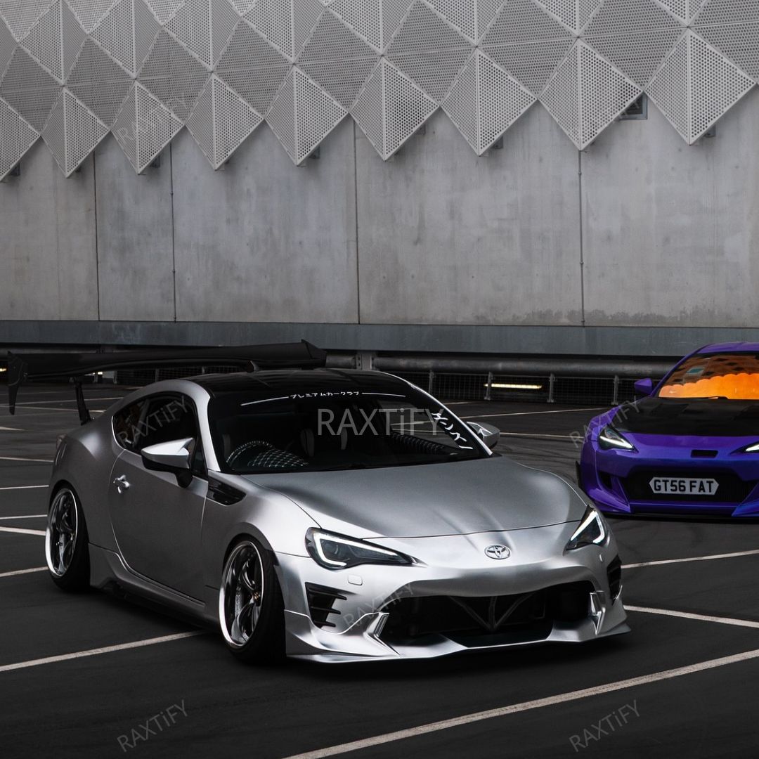 Satin Chrome Alexander Silver Vinyl Wrap On Toyota Detail