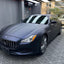 Satin Chrome Black Blue Vinyl Wrap Color