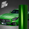 Satin Chrome Flame Green Vinyl Wrap