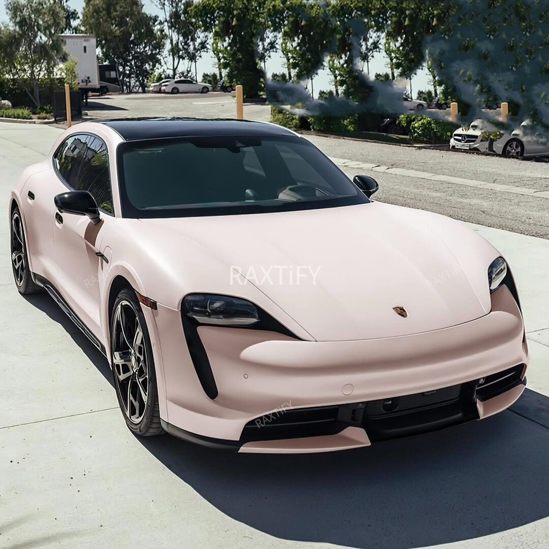 Satin Chrome Light Rose Pink Vinyl Wrap