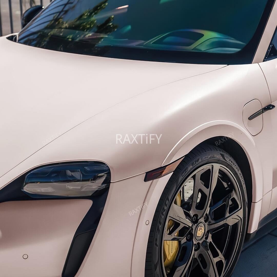 Satin Chrome Light Rose Pink Vinyl Wrap