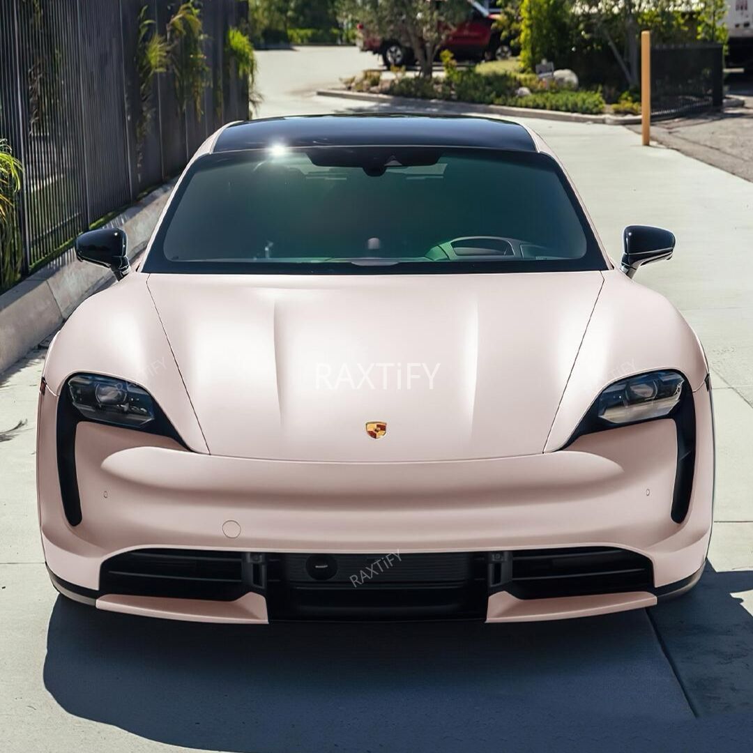 Satin Chrome Light Rose Pink Vinyl Wrap