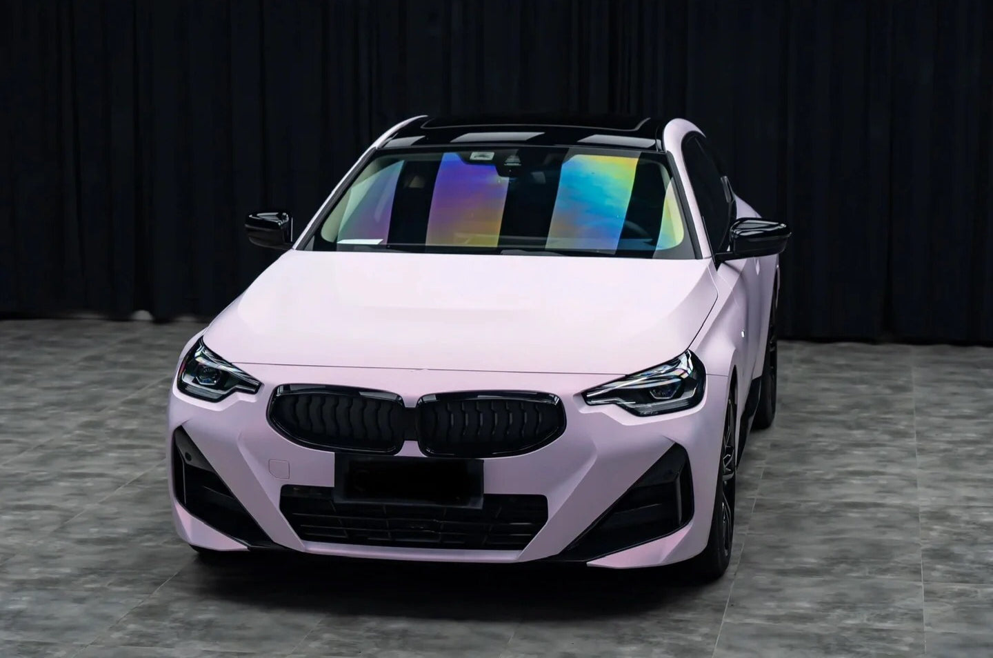 Satin Chrome Lolita Pink Car Wrap