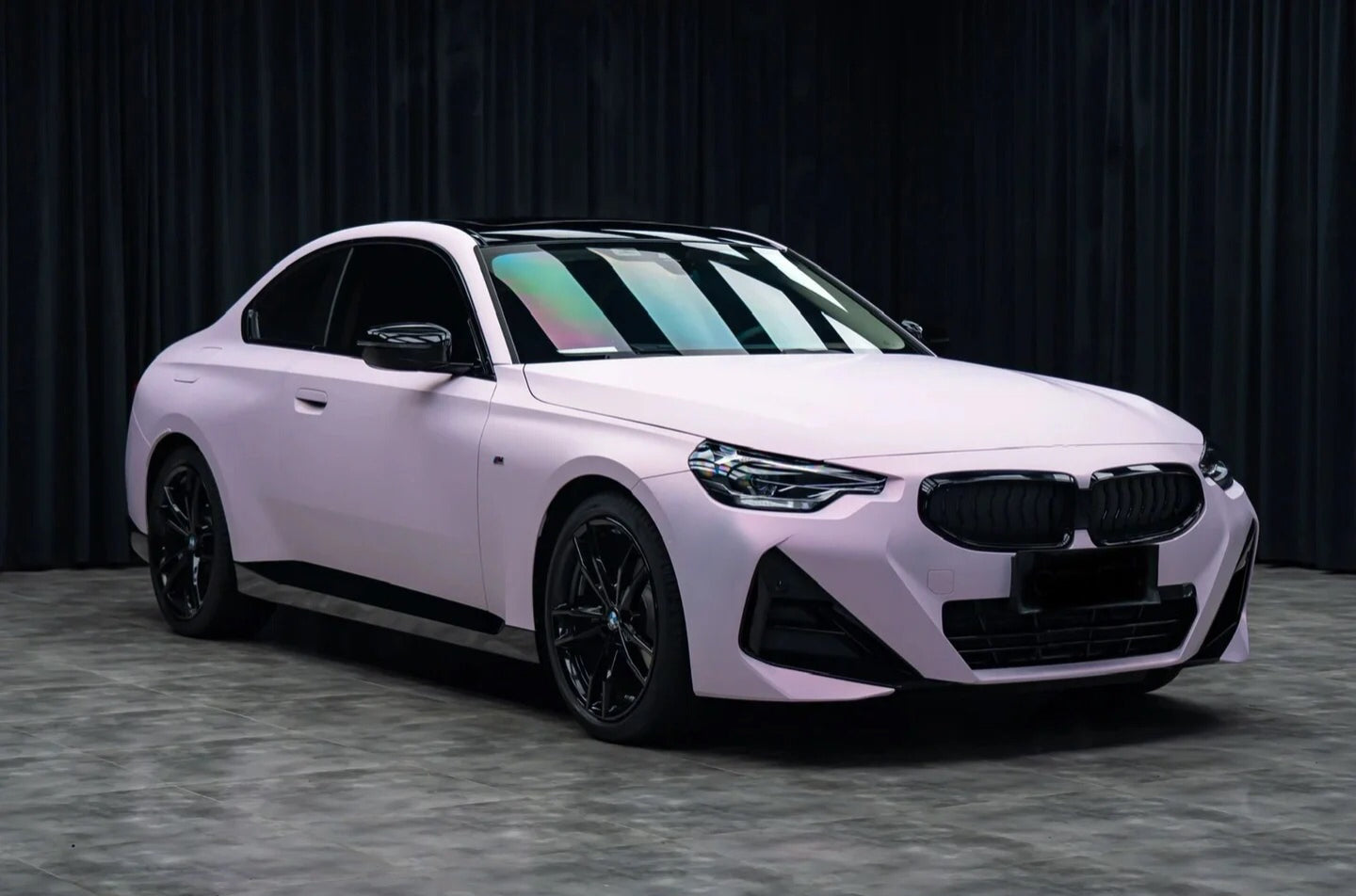 Satin Chrome Lolita Pink Car Wrap