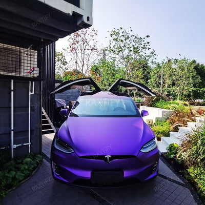 Satin Chrome Purple Vinyl Wrap