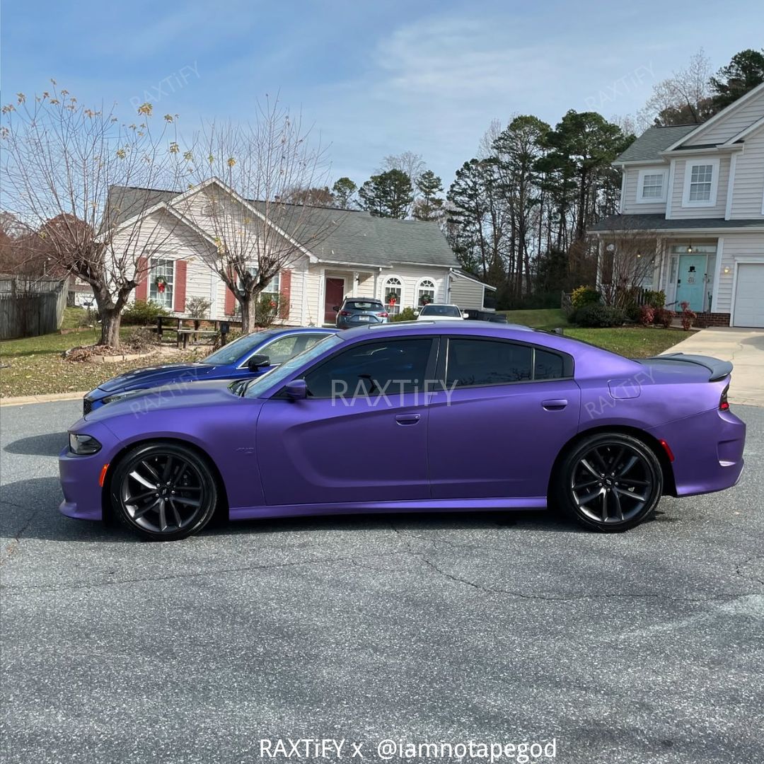 Satin Chrome Purple Vinyl Wrap