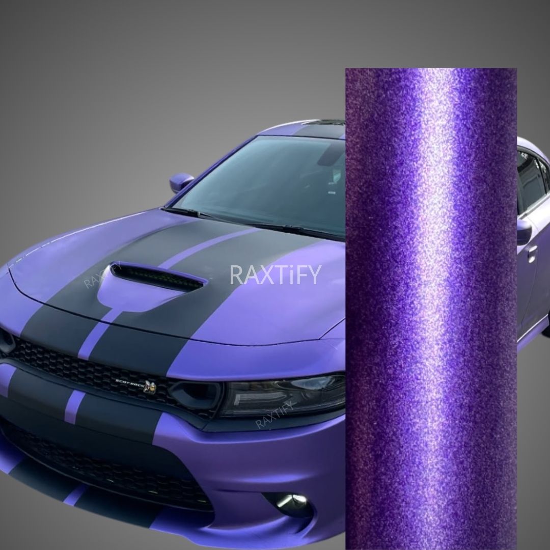 Satin Chrome Purple Vinyl Wrap