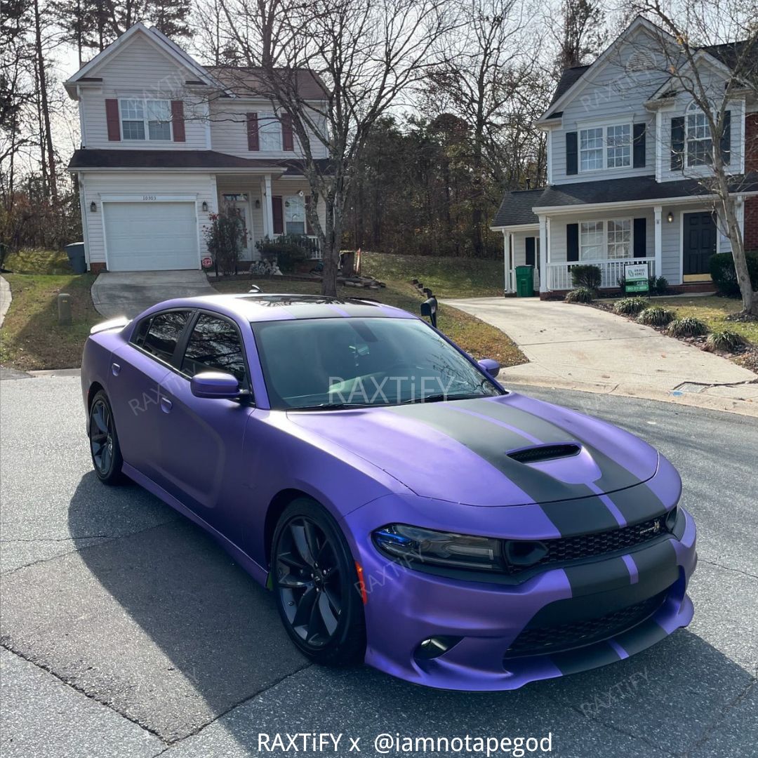 Satin Chrome Purple Vinyl Wrap