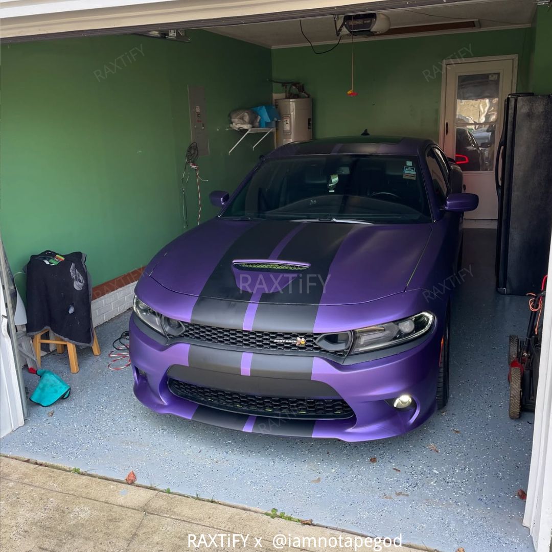 Satin Chrome Purple Vinyl Wrap