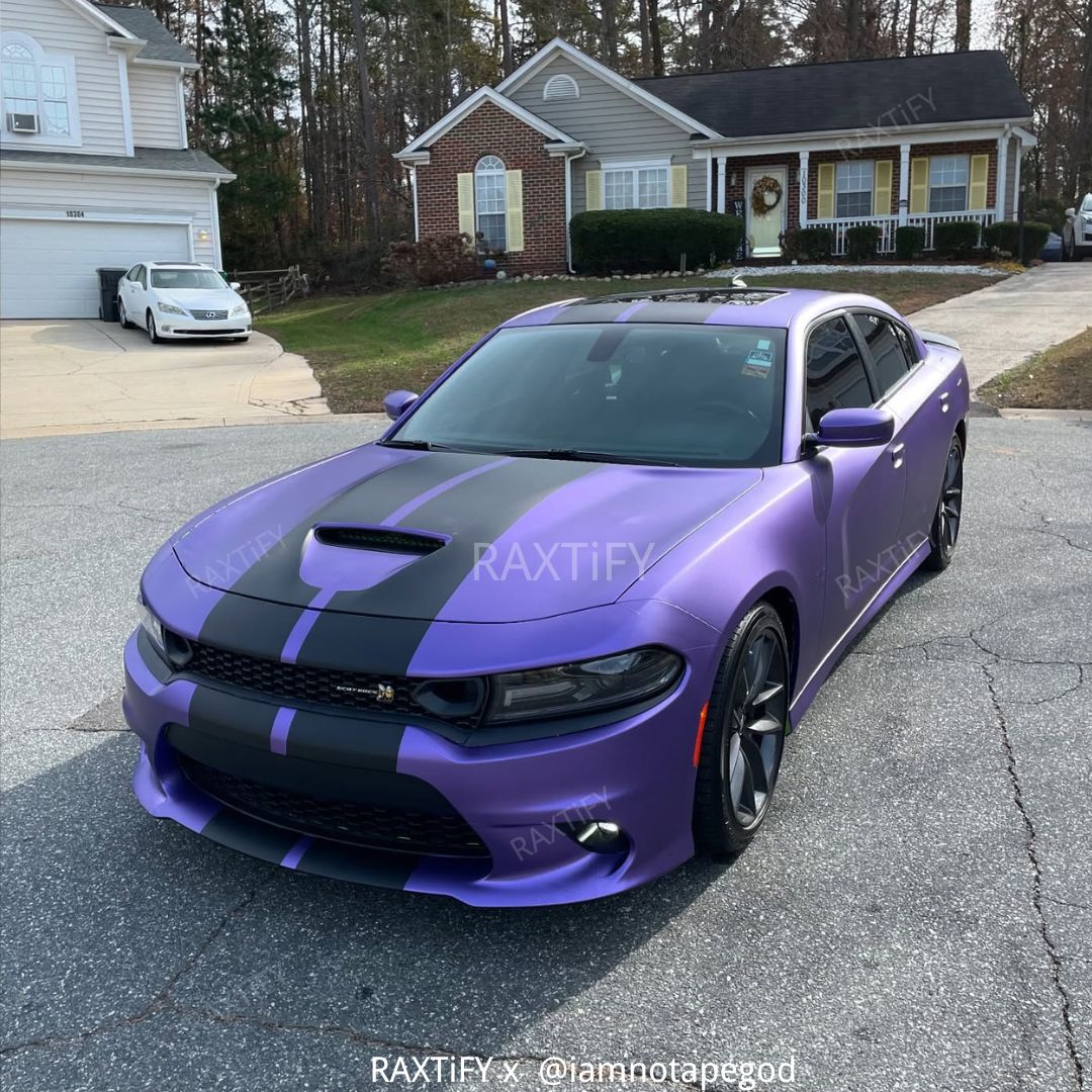 Satin Chrome Purple Vinyl Wrap