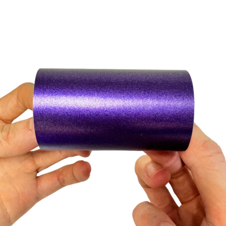 Satin Chrome Purple Vinyl Wrap sample