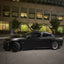 Satin Chrome Ultra Black Vinyl Wrap mustang side look