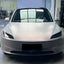 Satin Cyber Silver Pink Vinyl Wrap tesla hood