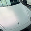 Satin Cyber Silver Pink Vinyl Wrap tesla details