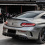 Satin Metallic Dark Gray Vinyl Wrap benz back