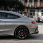 Satin Metallic Dark Gray Vinyl Wrap benz bumper