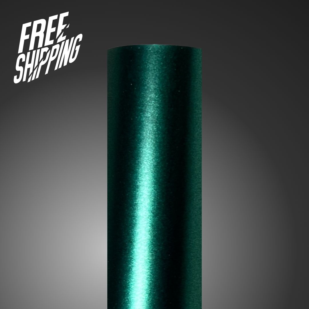 Satin Metallic Emerald Green Vinyl Wrap