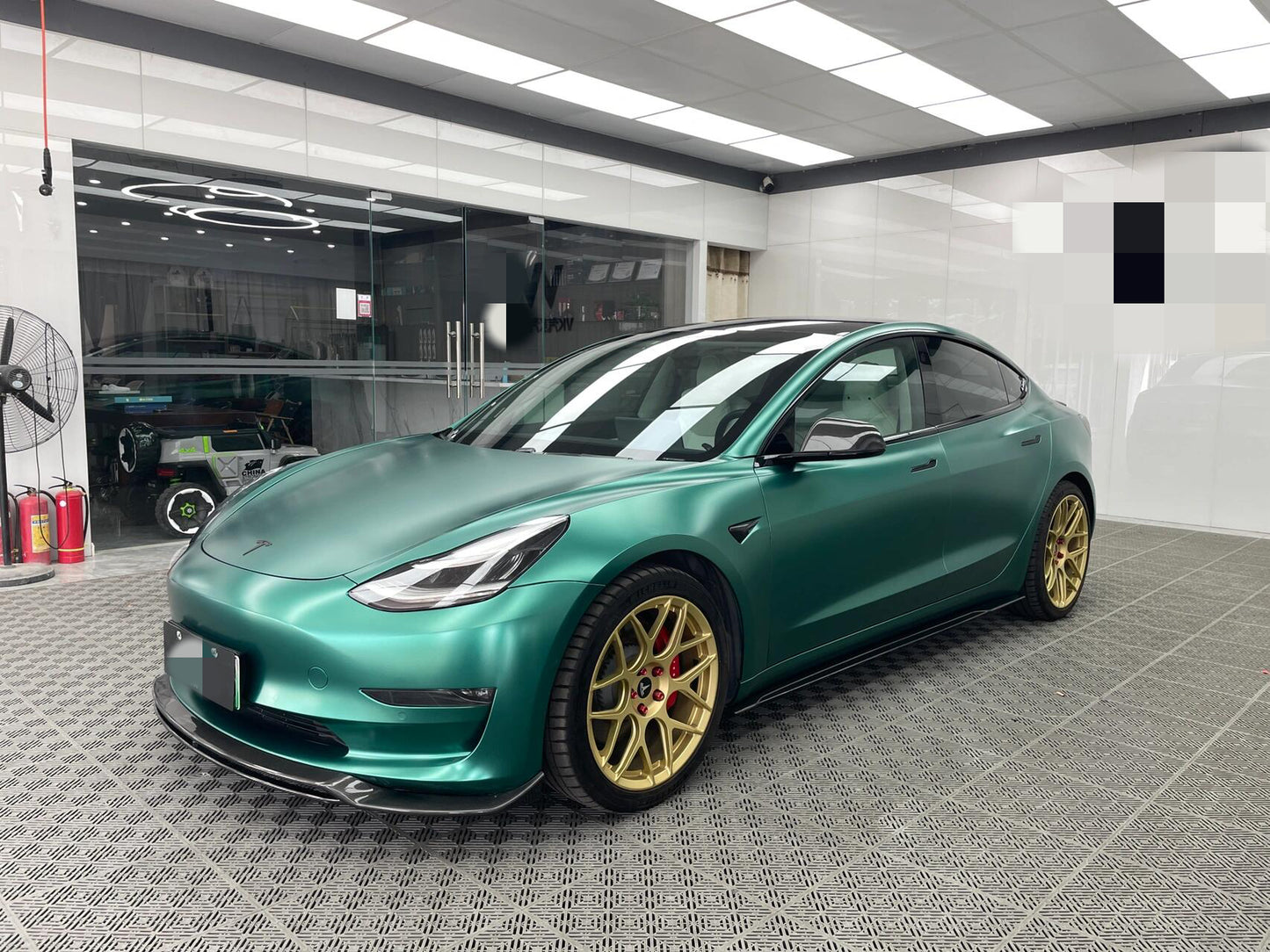 Satin Metallic Emerald Green Vinyl Wrap