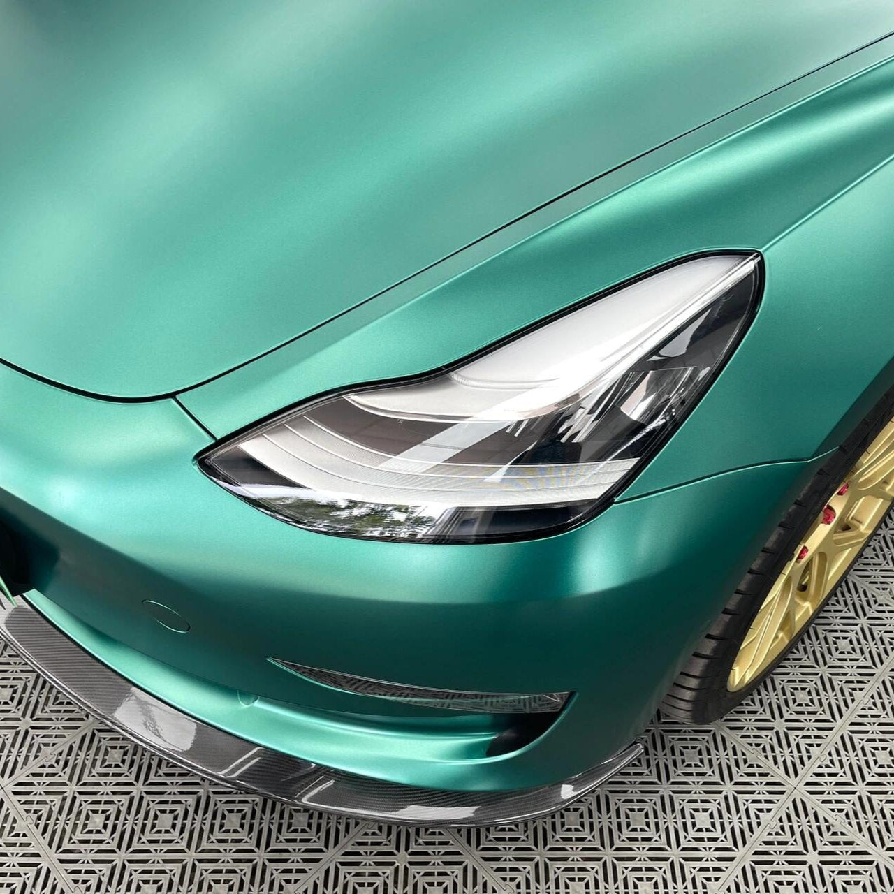 Satin Metallic Emerald Green Vinyl Wrap