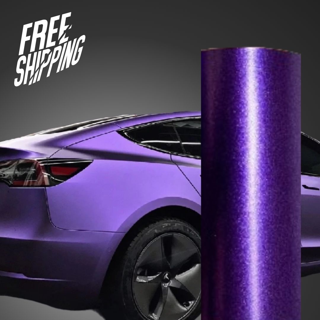 Satin Metallic Ghost Purple Vinyl Wrap