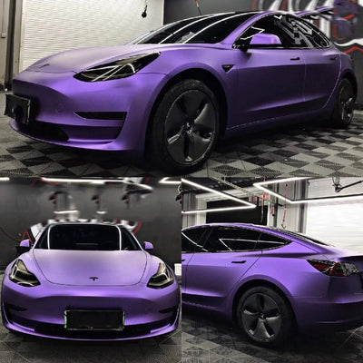 Satin Metallic Ghost Purple Vinyl Wrap