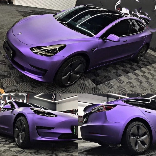 Satin Metallic Ghost Purple Vinyl Wrap