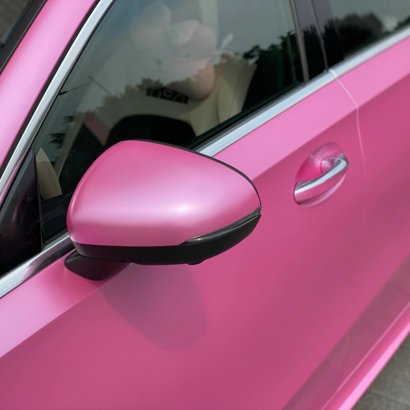 Satin Metallic Hot Pink Vinyl Wrap