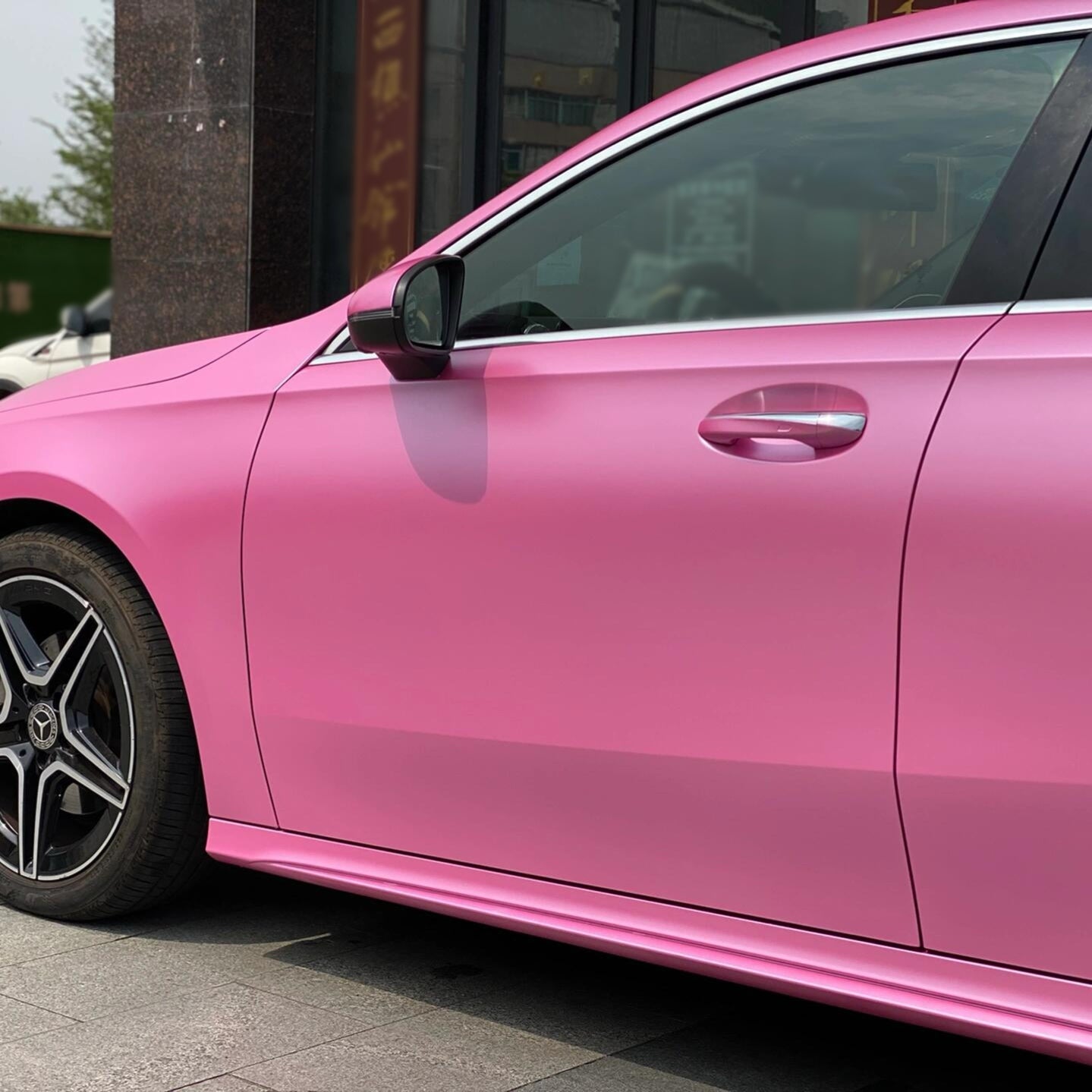 Satin Metallic Hot Pink Vinyl Wrap