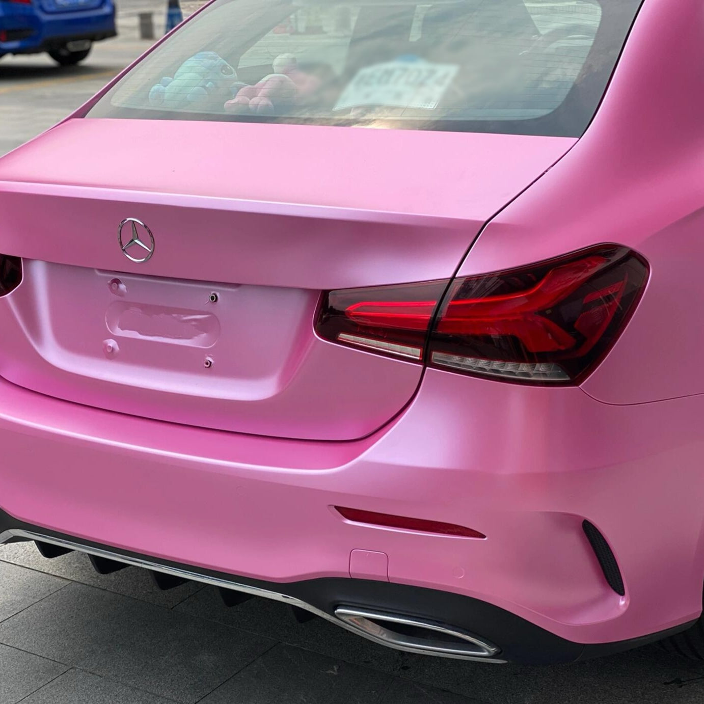 Satin Metallic Hot Pink Vinyl Wrap