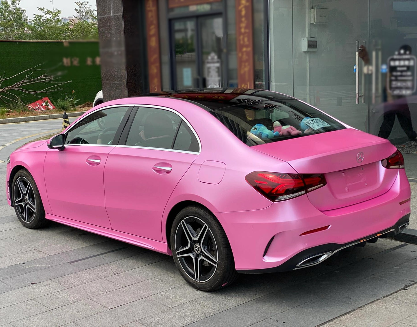 Satin Metallic Hot Pink Vinyl Wrap