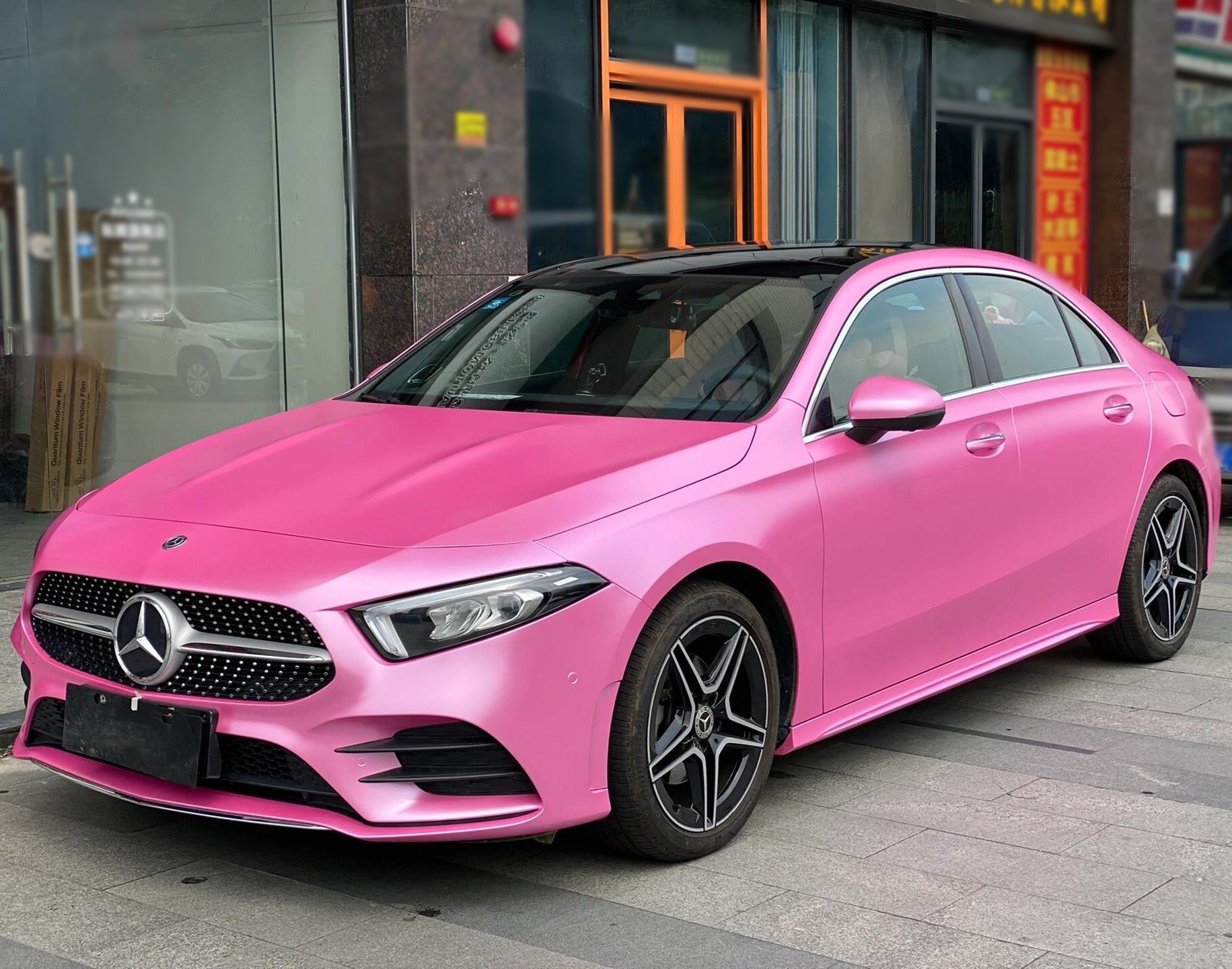 Satin Metallic Hot Pink Vinyl Wrap