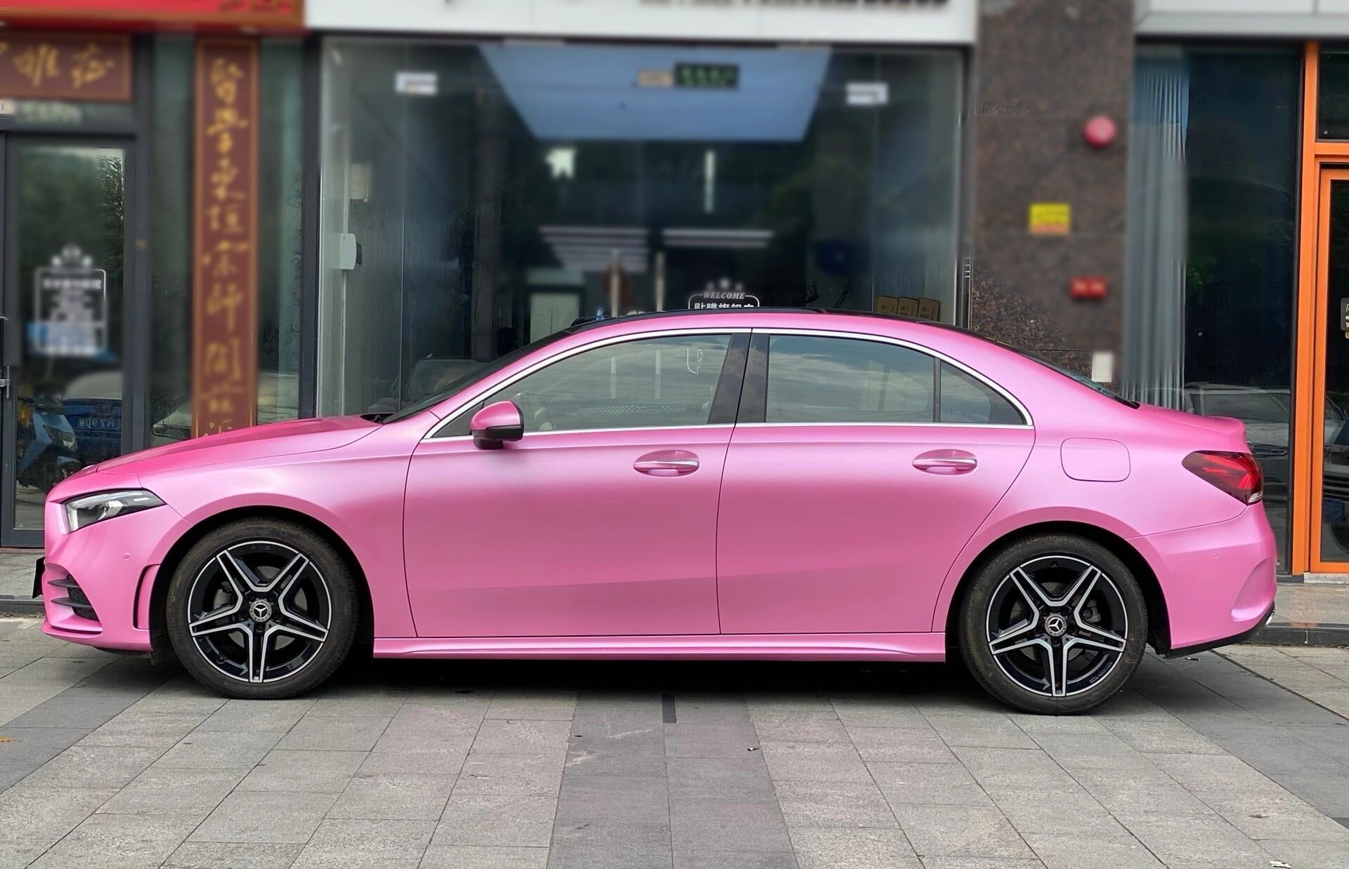 Satin Metallic Hot Pink Vinyl Wrap