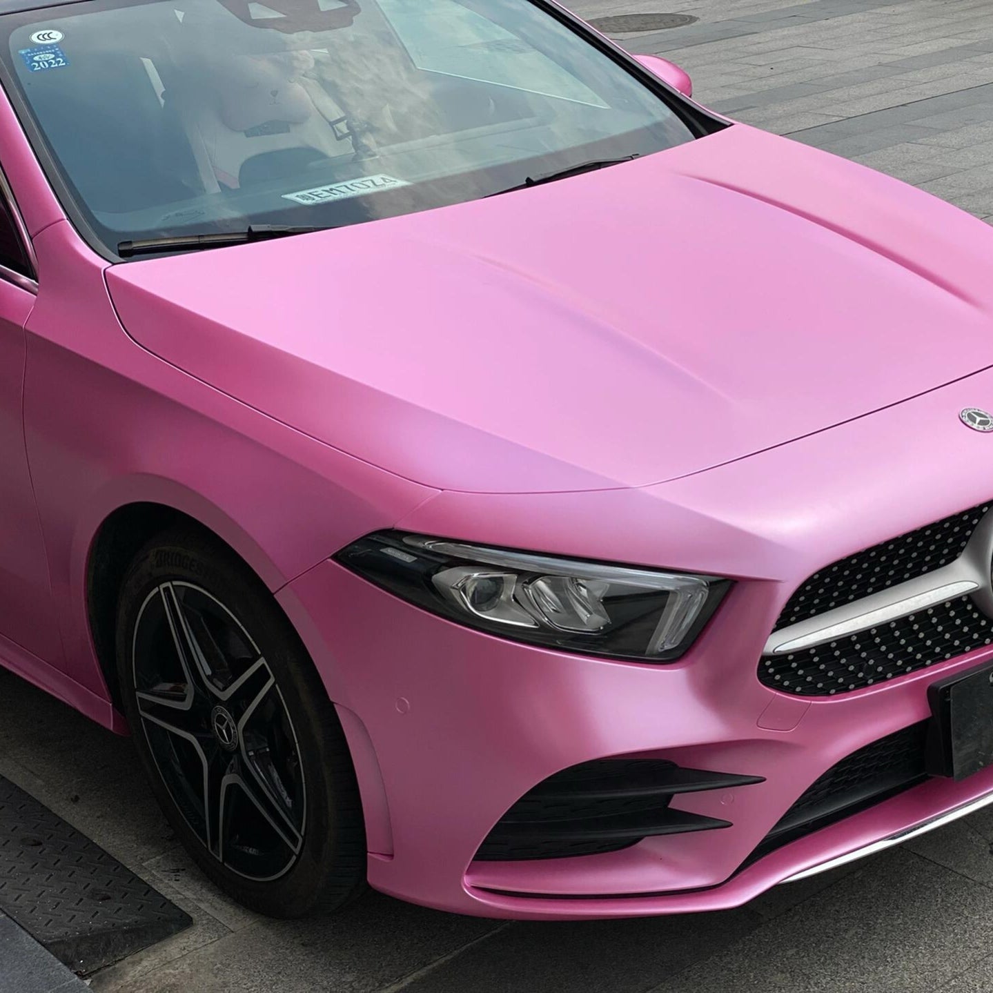 Satin Metallic Hot Pink Vinyl Wrap