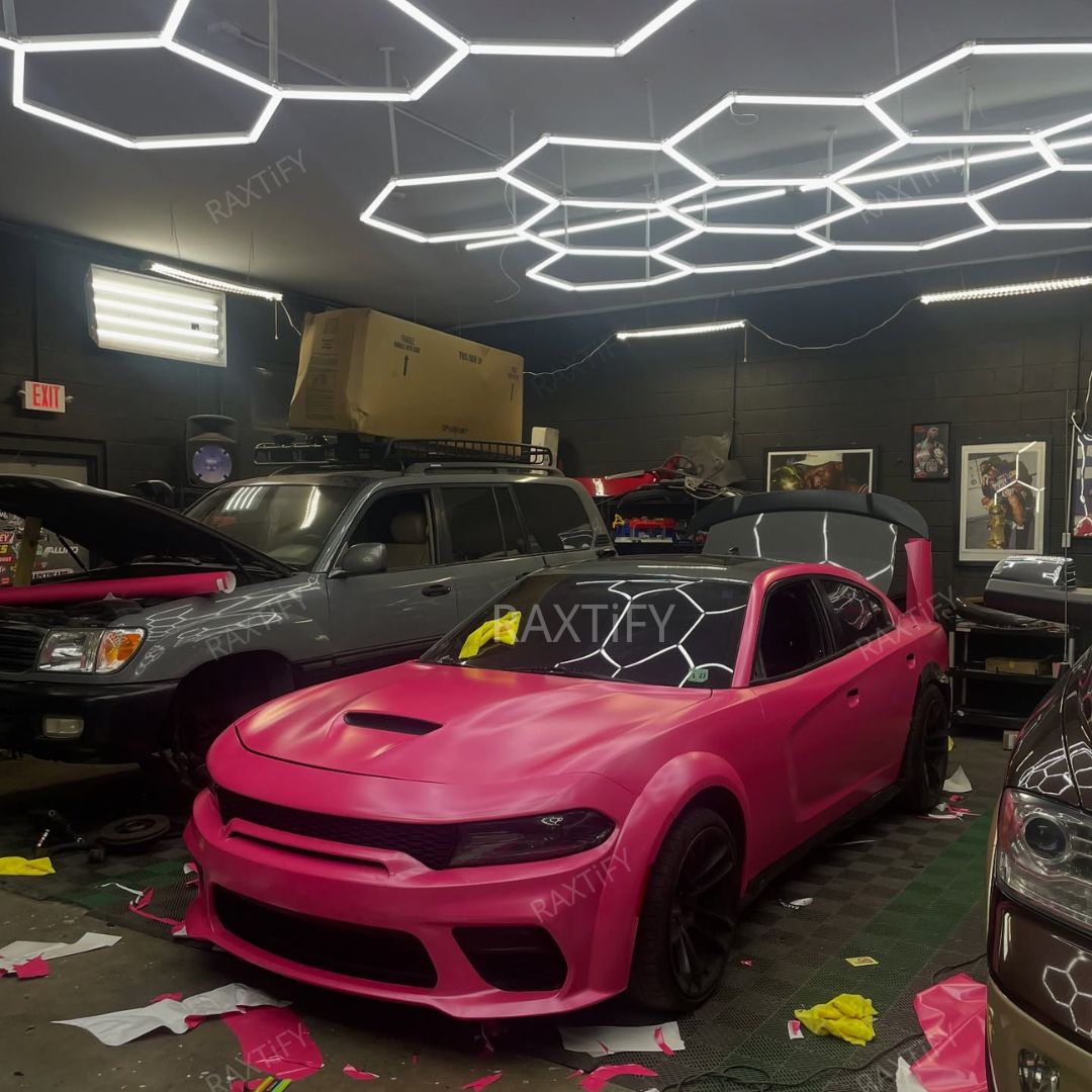 Satin Metallic Hot Pink Vinyl Wrap