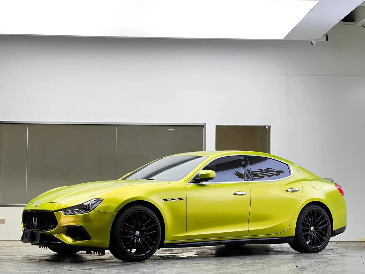Satin Metallic Lemon Green Vinyl Wrap – RAXTiFY