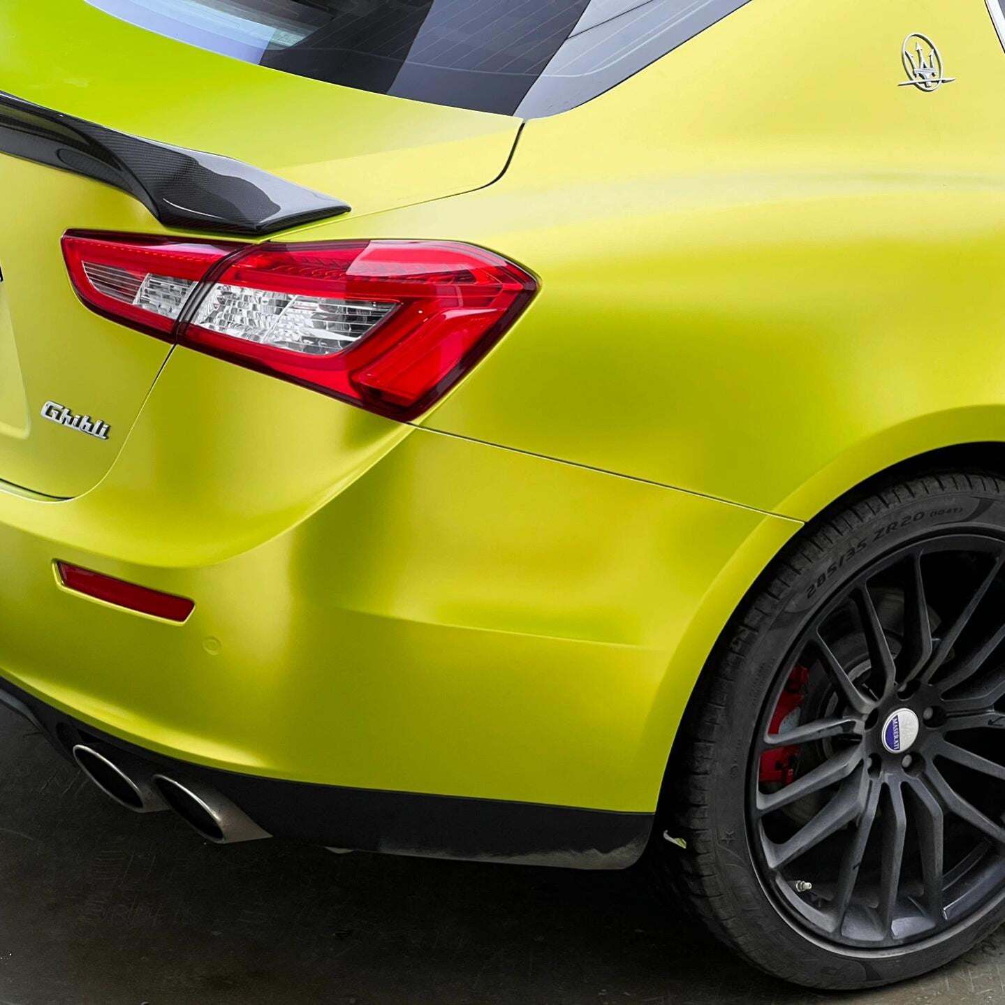 Satin Metallic Lemon Green Vinyl Wrap