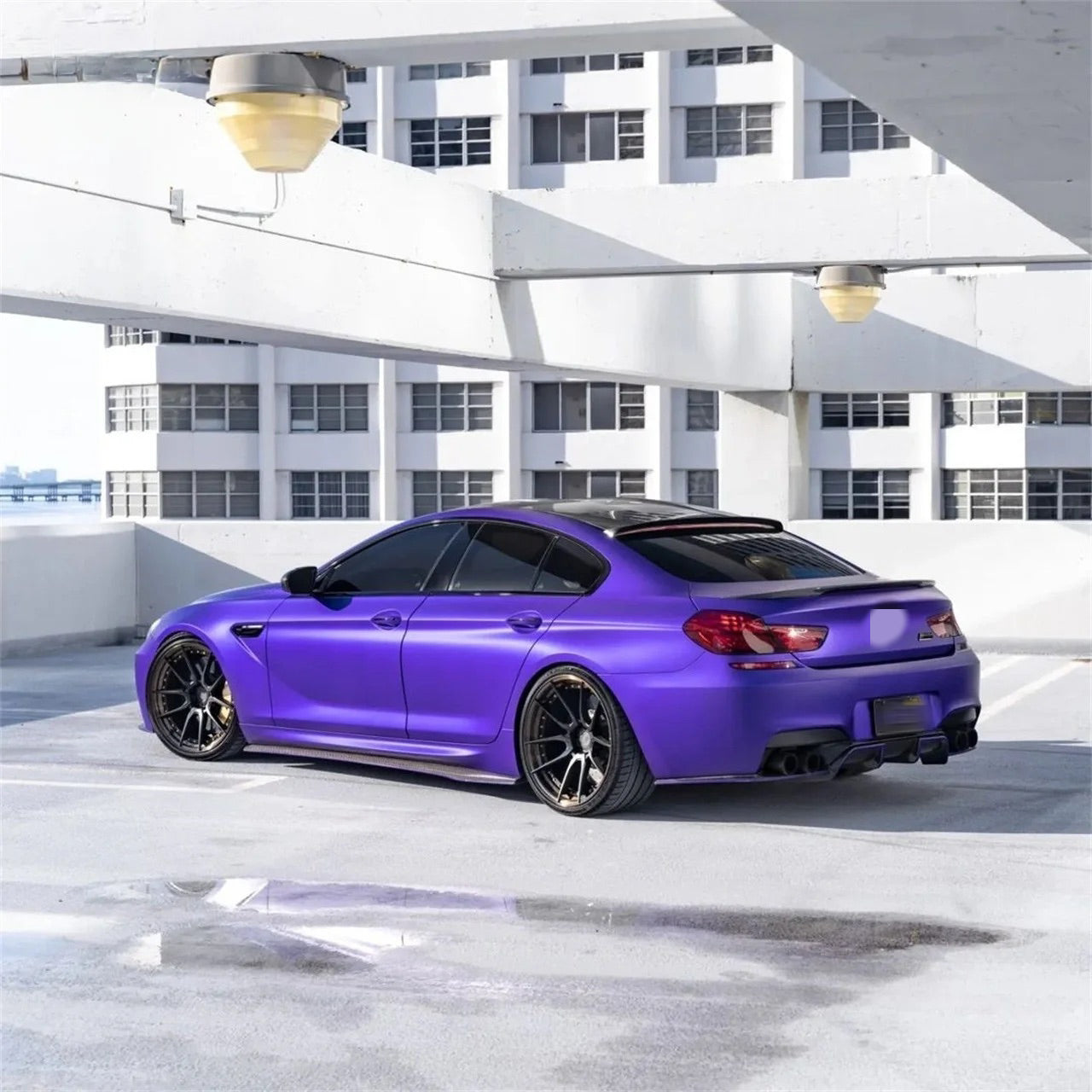 Satin Metallic Metal Purple Car Wrap