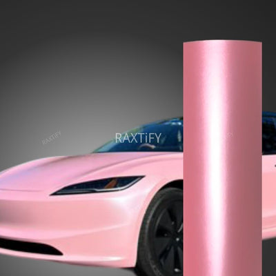 Satin Metallic Pearl Baby Pink Vinyl Wrap