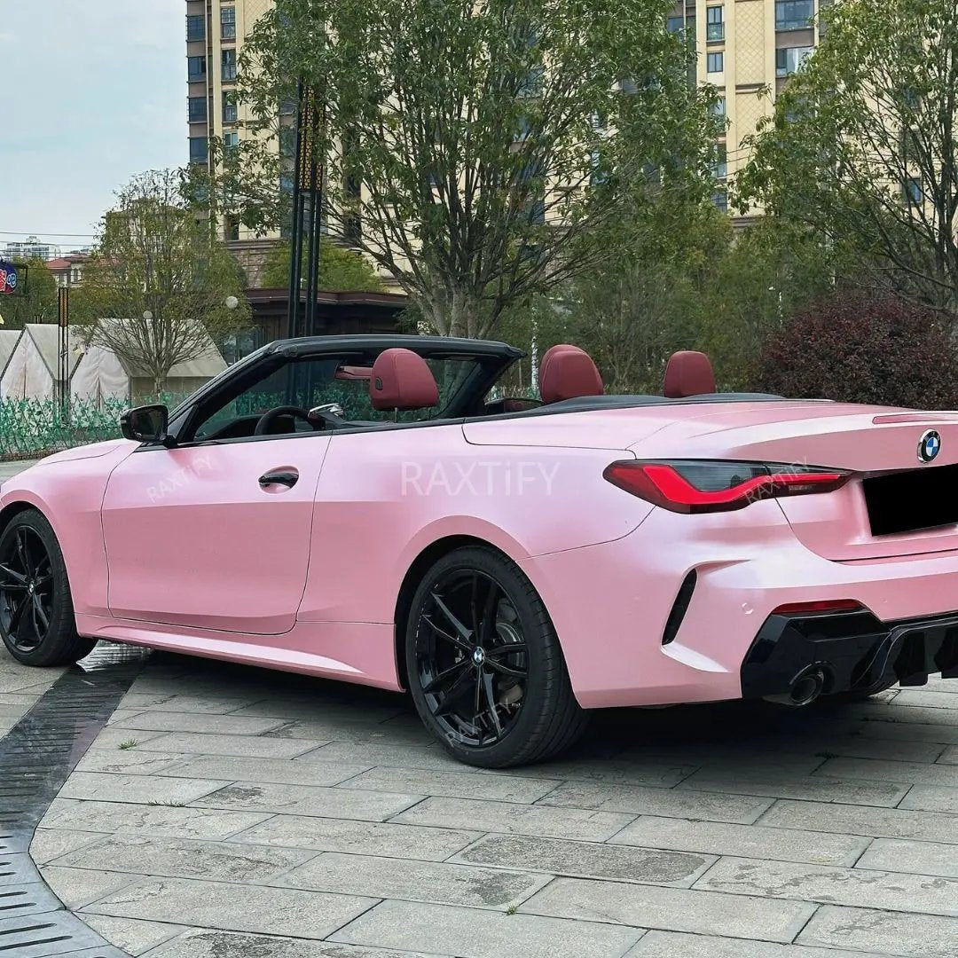 Satin Metallic Pearl Baby Pink Car Vinyl Wrap 