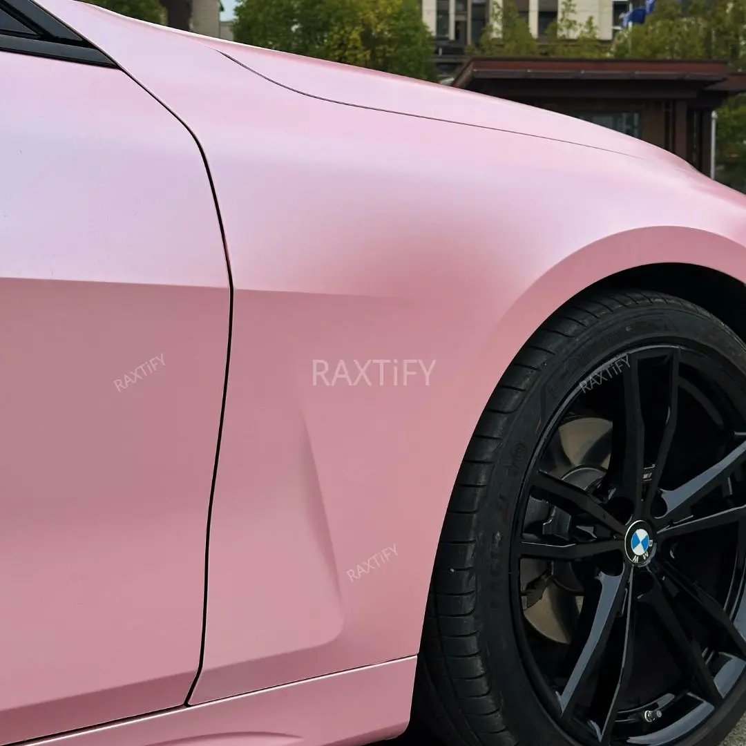 Satin Metallic Pearl Baby Pink Vinyl Wrap