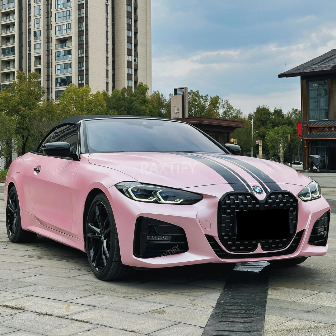 Satin Metallic Pearl Baby Pink Vinyl Wrap