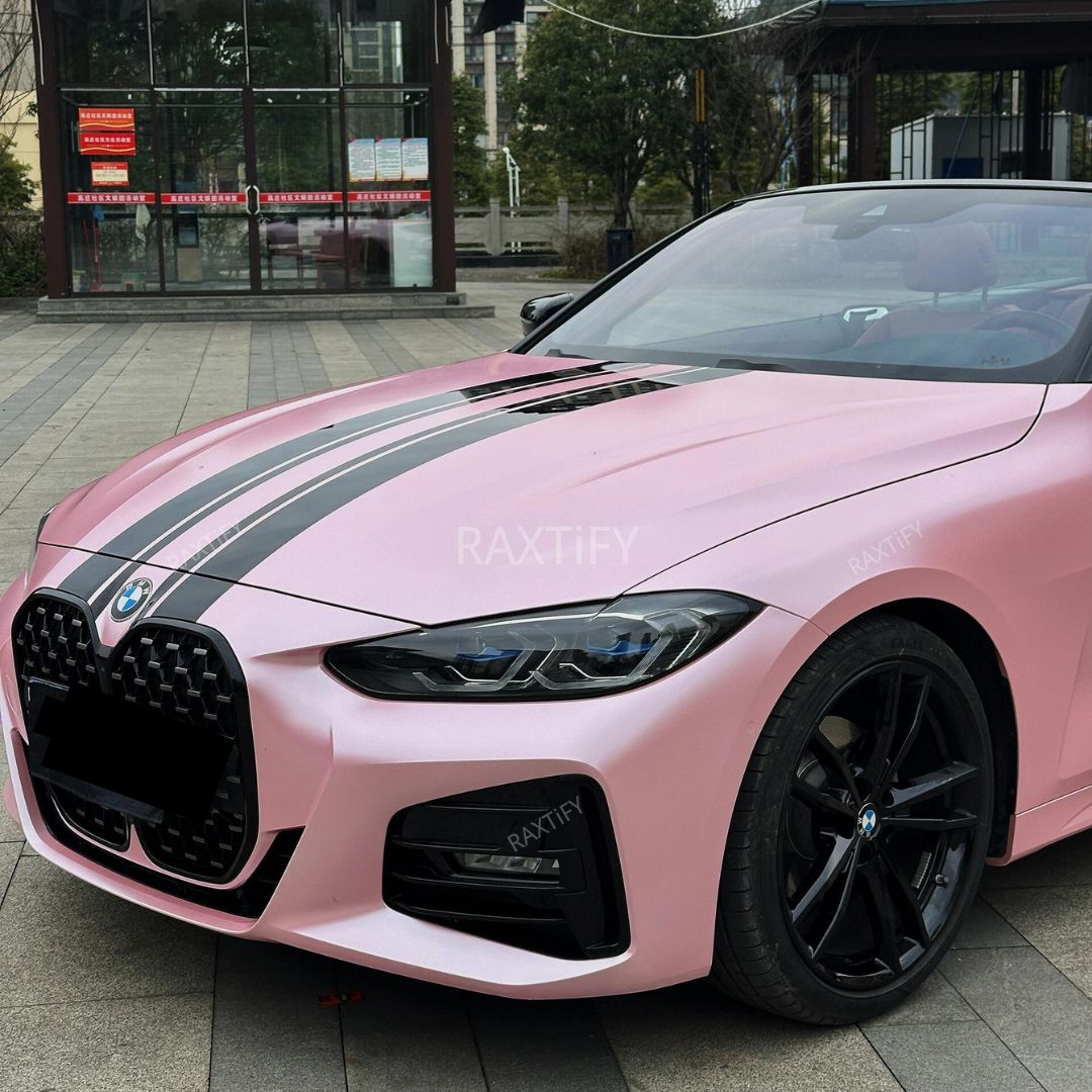 Satin Metallic Pearl Baby Pink Vinyl Wrap