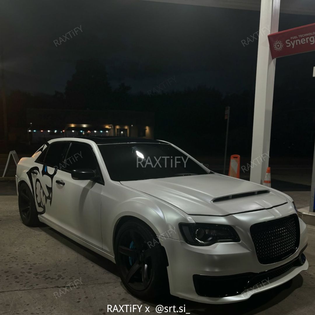 Satin Metallic Pearl White Vinyl Wrap Car