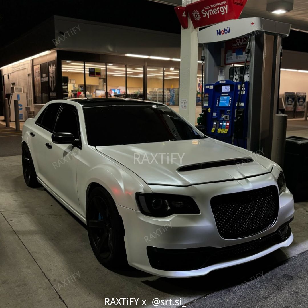Satin Metallic Pearl White Vinyl Wrap Car