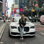 Satin Metallic Pearl White Vinyl Wrap Car
