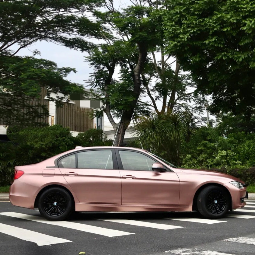 Satin Metallic Rose Gold Car Wrap